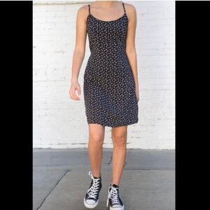 Brandy Melville blue floral slip dress.